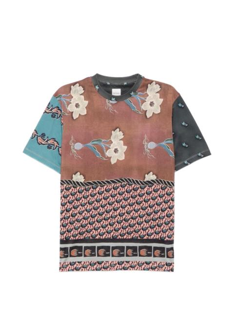floral-print T-shirt