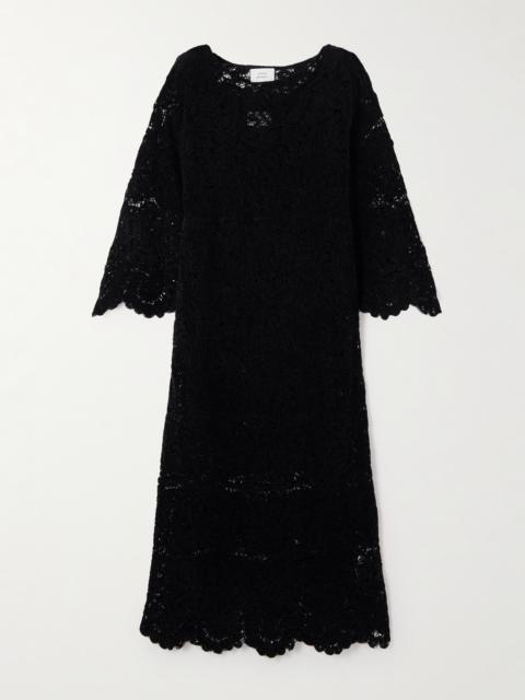 Ciko Crocheted Silk Maxi Dress