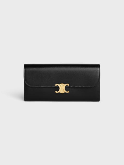 LARGE WALLET TRIOMPHE in Shiny calfskin