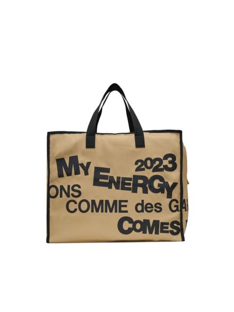 logo cotton tote bag