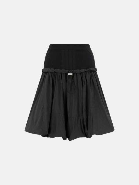 BLACK MIDI SKIRT