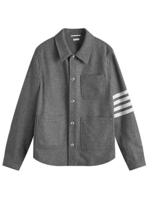 Thom Browne Melton Wool Utility Patch Jacket