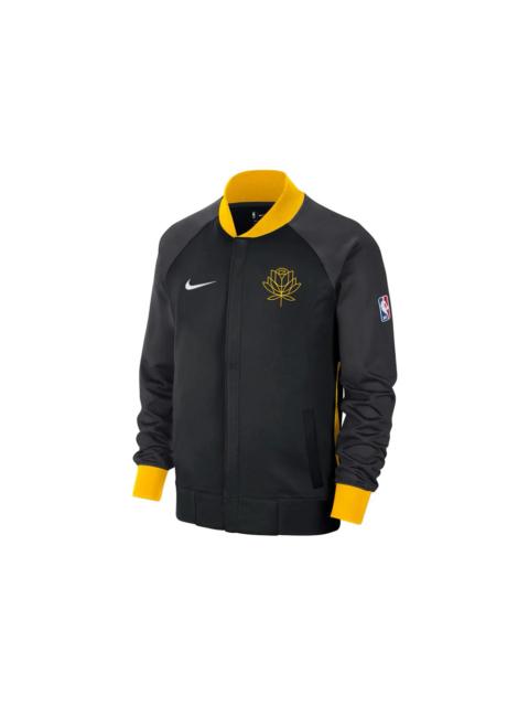 Nike NBA Golden State Warriors Showtime City Edition Dri-Fit Jacket Black