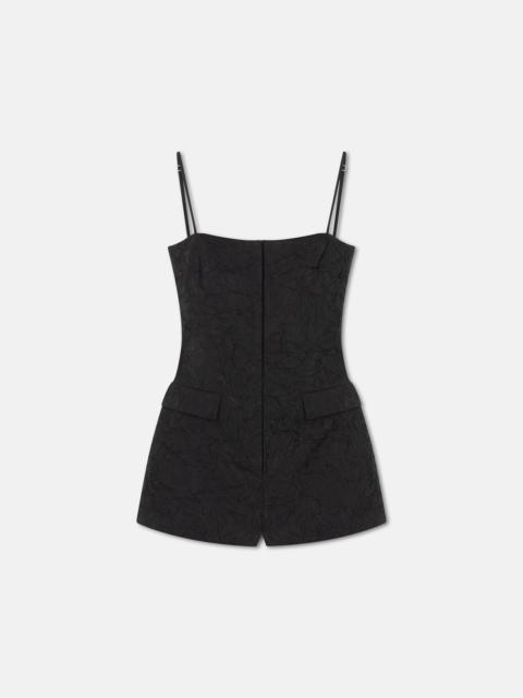 Sculpted Glass Poplin Romper