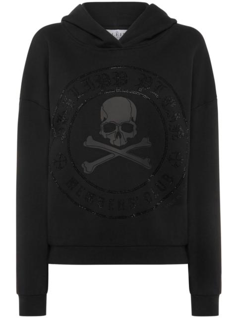 skull-print hoodie
