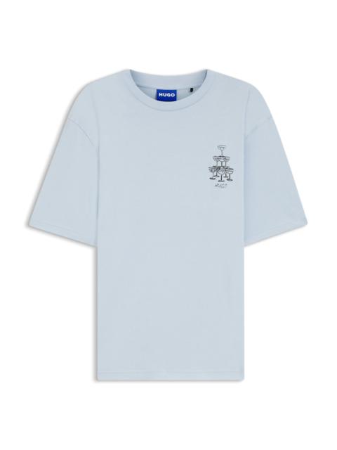 COTTON-JERSEY T-SHIRT WITH PRINTED ARTWORK