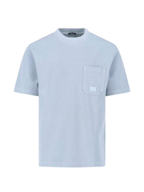 logo-patch pocket T-shirt