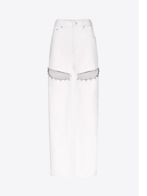 CRYSTAL SLIT JEAN