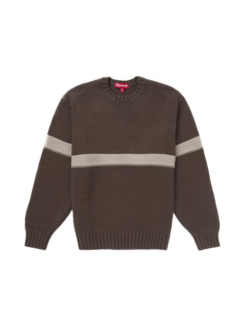 Supreme Tonal Applique Sweater Brown