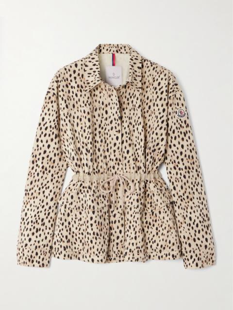 Saulon Appliquéd Animal-print Cotton-blend Canvas Jacket