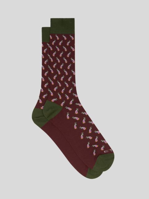 PAISLEY COTTON JACQUARD SOCKS