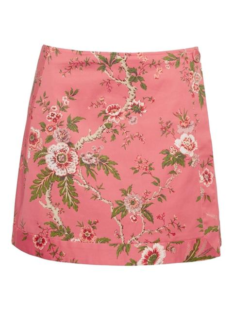 floral-print skirt