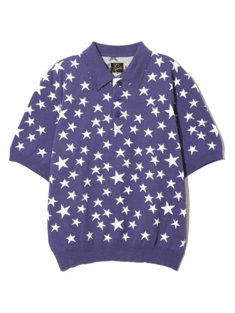S/S Polo Sweater - PE/Washi Knit / Star 'Purple'