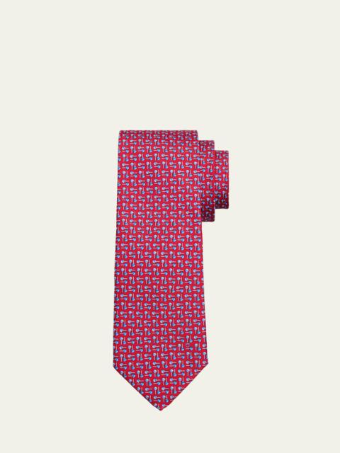 Men's Micro-Lollipop Print Tie