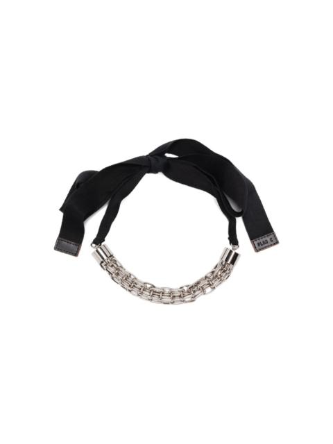 ribbon-bow chain necklace