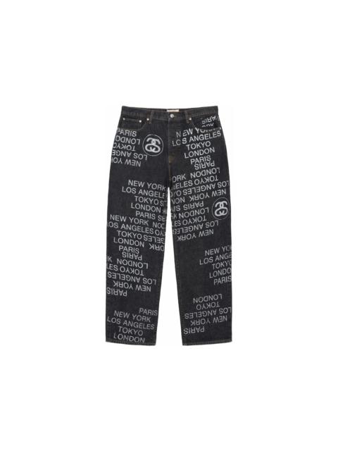Stussy Big Ol' Denim City Link Jean Washed Black