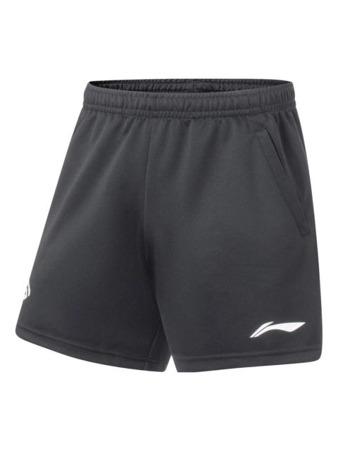 Li-Ning Logo Badminton Training Shorts 'Black' AAPT059-1