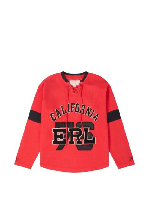 Erl Lace-up Logo-embroidered Sweater