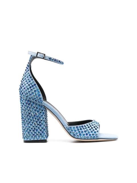 Holly Fiona 100mm rhinestone sandals