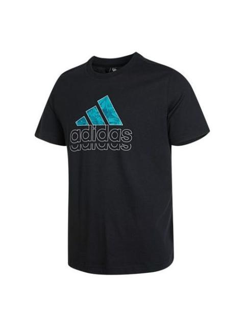 adidas St Logogfx Tee Athleisure Casual Sports Round Neck Logo Short Sleeve Black HE9912