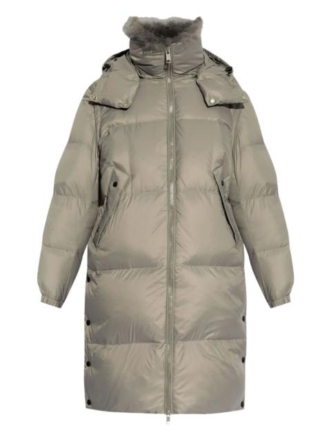 detachable-hood down coat
