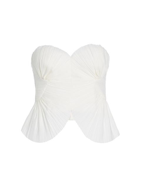 Jace Plisse Top white