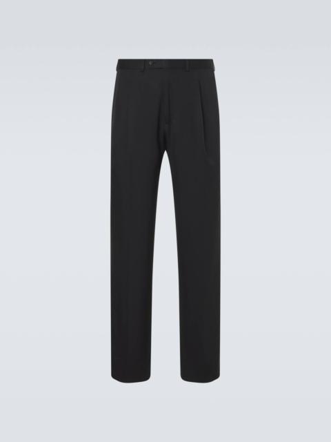 Amo silk wide-leg pants