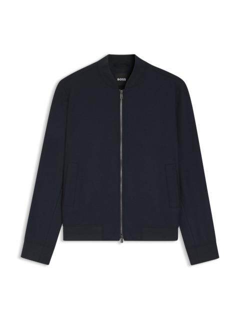 BRUSHED SLIM-FIT JACKET IN STRETCH FLANNEL