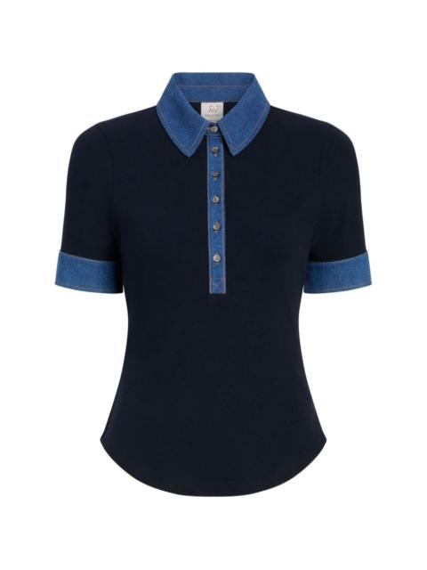 Jaden short-sleeve polo top