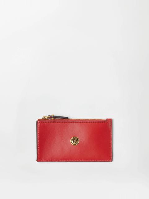 Emblème Leather Zip Card Holder