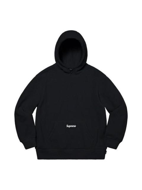 Supreme Polartec Hooded Sweatshirt 'Black White' SUP-FW20-314