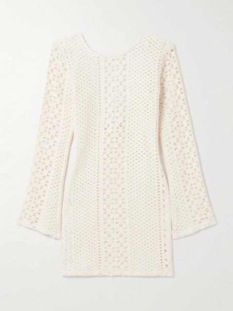 Gala Crocheted Cotton Mini Dress
