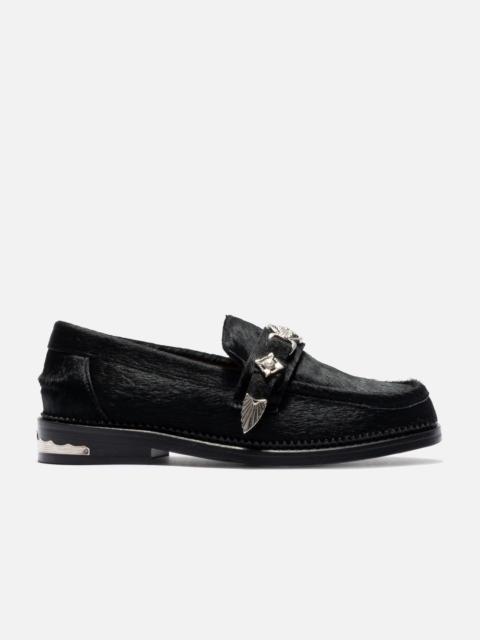 HBX EXCLUSIVE BLACK PONY LOAFER