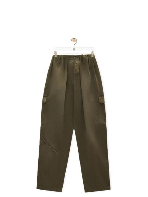Balloon cargo trousers in cotton