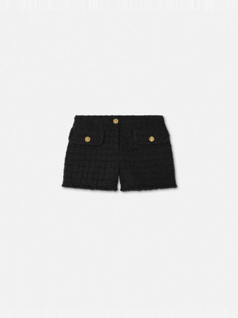 Heritage Tweed Mini Shorts