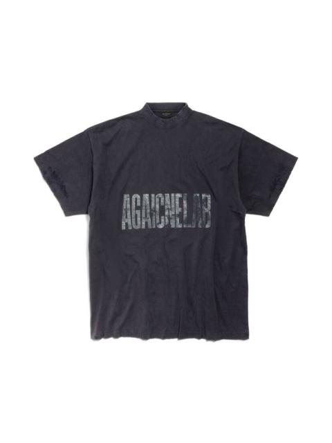 Men's Agaicnelab T-shirt Oversized Fit in Black