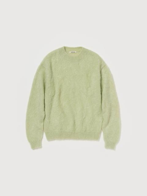 BRUSHED SUPER KID MOHAIR KNIT P/O