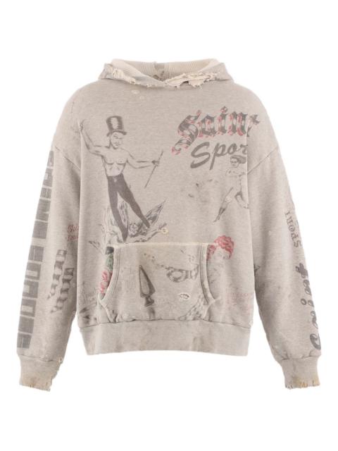 graphic-print hoodie