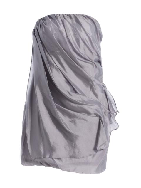 Exclusive Gillian Wool-Cashmere Bustier Mini Dress grey