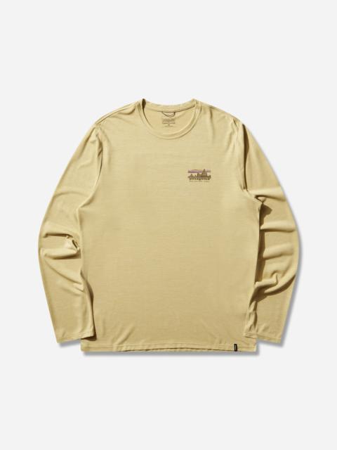Men's Capilene Cool Daily Longsleeve Shirt '73 Skyline Limestone Yellow