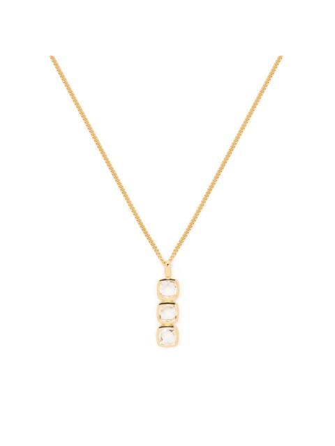 delicate crystal-embellished necklace