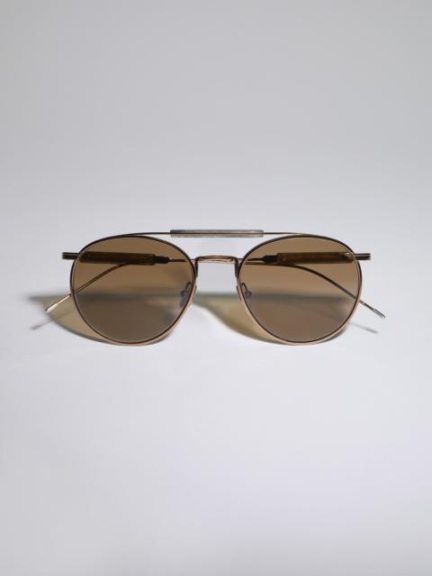 Round titanium sunglasses