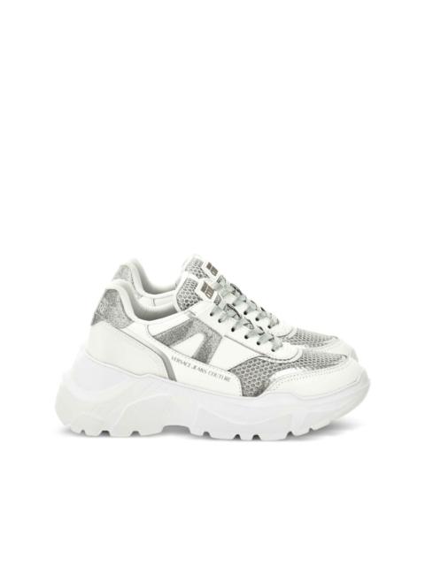 glitter-panelled chunky trainers