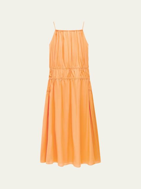 Gathered Scoop Back Dress