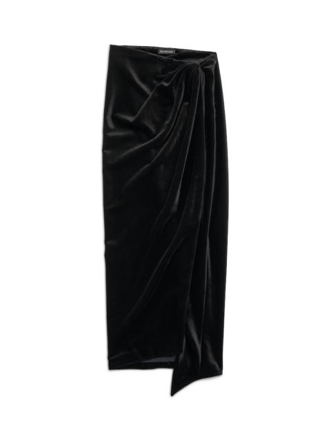 Women's Wrap Skirt in Black