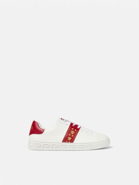 Greca Embellished Sneakers