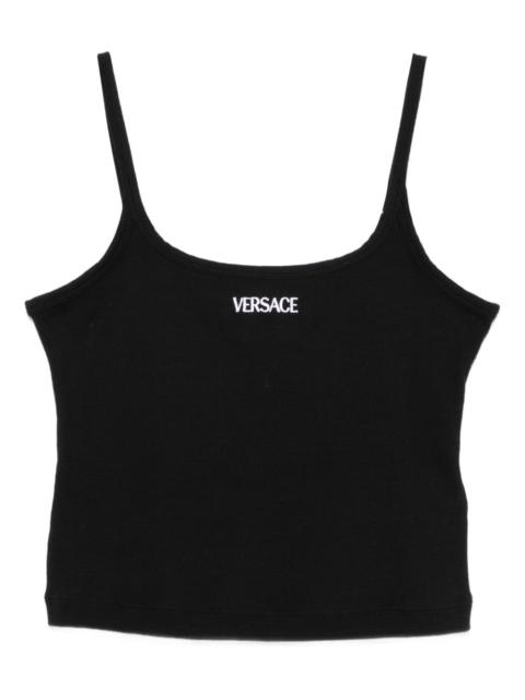 logo-embroidered top