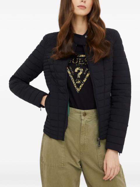 quilted zip jacket