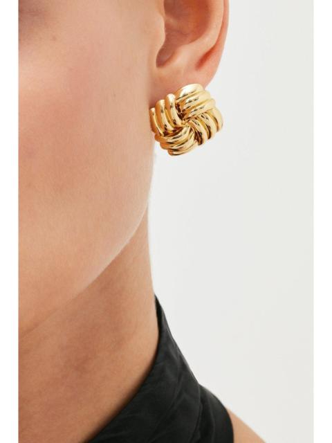 Quilted Stud Earrings