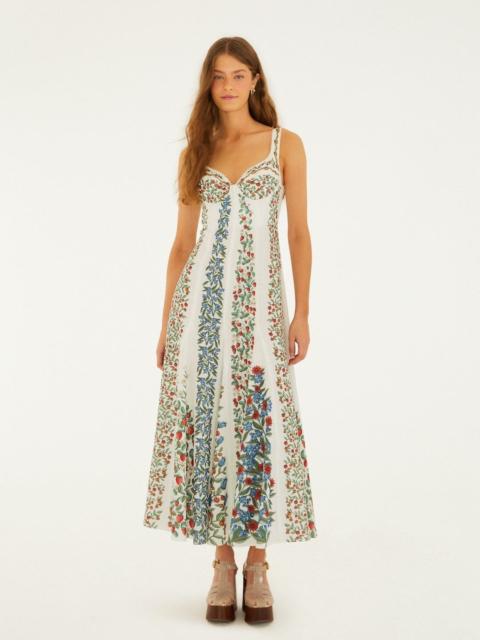 Off-White Fruit Beauty Lenzing Ecovero Euroflax Maxi Dress